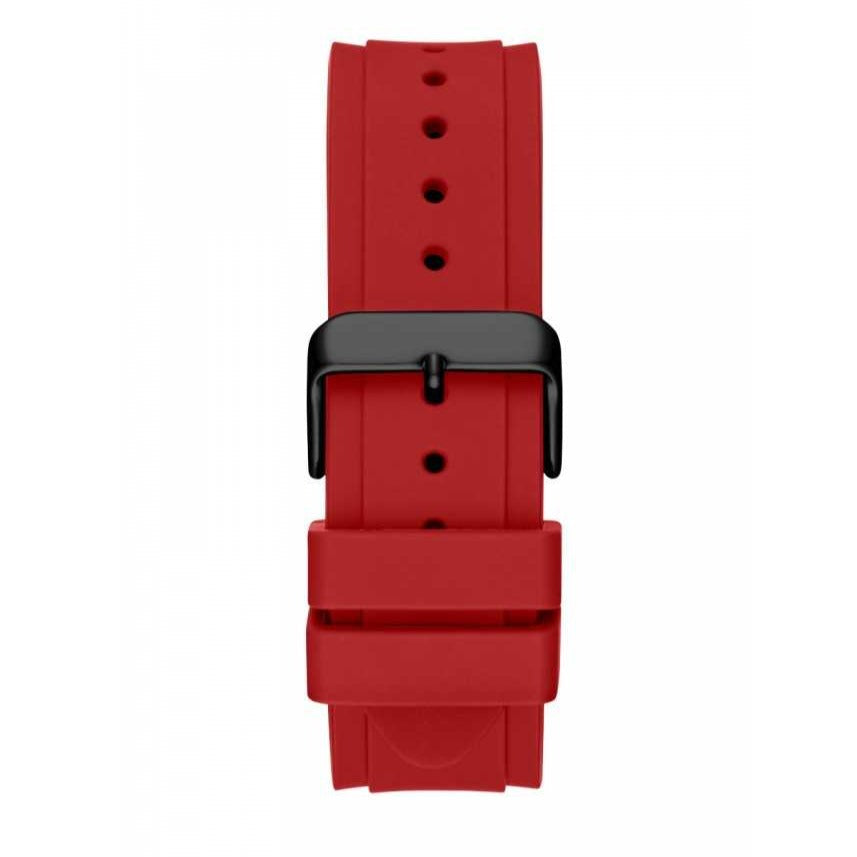  Shop Authentic Guess Legacy Black Dial Red Silicone Strap Watch for Men - W1049G6 - Luxxuri
