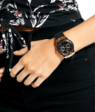  Shop Authentic Guess Black Dial Black Rubber Strap Watch For Women - W1053L7 - Luxxuri