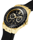  Shop Authentic Guess Black Dial Black Rubber Strap Watch For Women - W1053L7 - Luxxuri