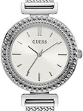  Shop Authentic Guess Quartz Silver Dial Silver Mesh Bracelet Watch For Women - W1152L1 - Luxxuri