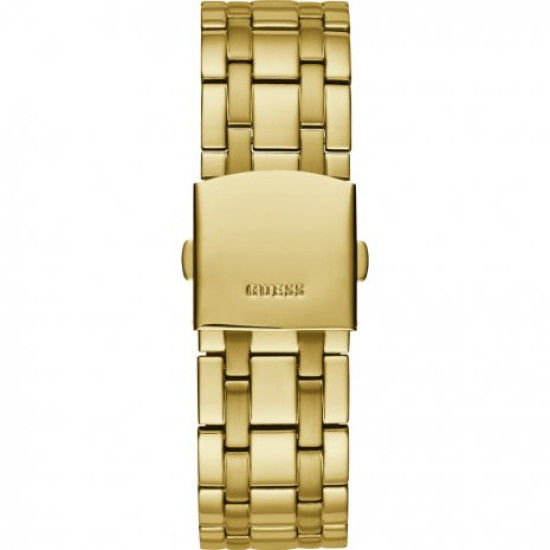 Guess Surge Chronograph Black Dial Gold Steel Strap Watch for Men - W1258G2