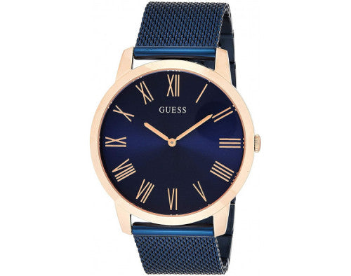  Shop Authentic Guess Richmond Blue Dial Blue Mesh Bracelet Watch for Men - W1263G4 - Luxxuri