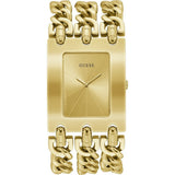  Shop Authentic Guess Mod Heavy Metal Gold Dial Gold Steel Strap Watch For Women - W1117L2 - Luxxuri