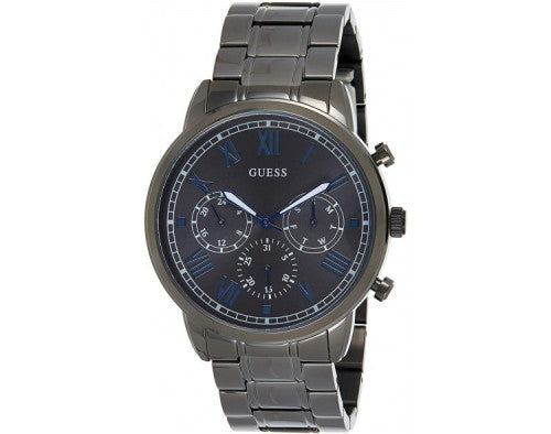  Shop Authentic Guess Hendrix Chronograph Gunmetal Dial Gunmetal Steel Strap Watch for Men - W1309G3 - Luxxuri