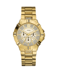  Shop Authentic Guess Vista Diamonds Gold Dial Gold Steel Strap Watch for Women - W13573L1 - Luxxuri
