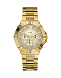  Shop Authentic Guess Vista Diamonds Gold Dial Gold Steel Strap Watch for Women - W13573L1 - Luxxuri