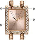  Shop Authentic Guess Mod Heavy Metal Diamonds Rose Gold Dial Rose Gold Steel Strap Watch for Women - W0072L3 - Luxxuri