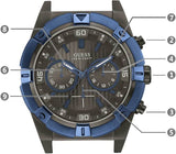  Shop Authentic Guess Sport Analog Grey Dial Grey Steel Strap Watch for Men - W0377G5 - Luxxuri
