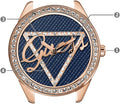  Shop Authentic Guess Little Flirt Quartz Blue Dial Blue Leather Strap Watch For Women - W0456L6 - Luxxuri