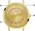  Shop Authentic Guess Montauk Gold Dial Gold Steel Strap Watch for Women - W0933L2 - Luxxuri
