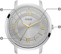  Shop Authentic Guess Montauk Silver Dial Two Tone Steel Strap Watch for Women - W0933L5 - Luxxuri