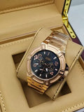  Shop Authentic Guess Rigor Multi Function Black Dial Rose Gold Steel Strap Watch For Men - W0218G3 - Luxxuri