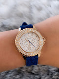  Shop Authentic Guess Crown Jewel Diamonds White Dial Blue Rubber Strap Watch for Women - GW0411L2 - Luxxuri