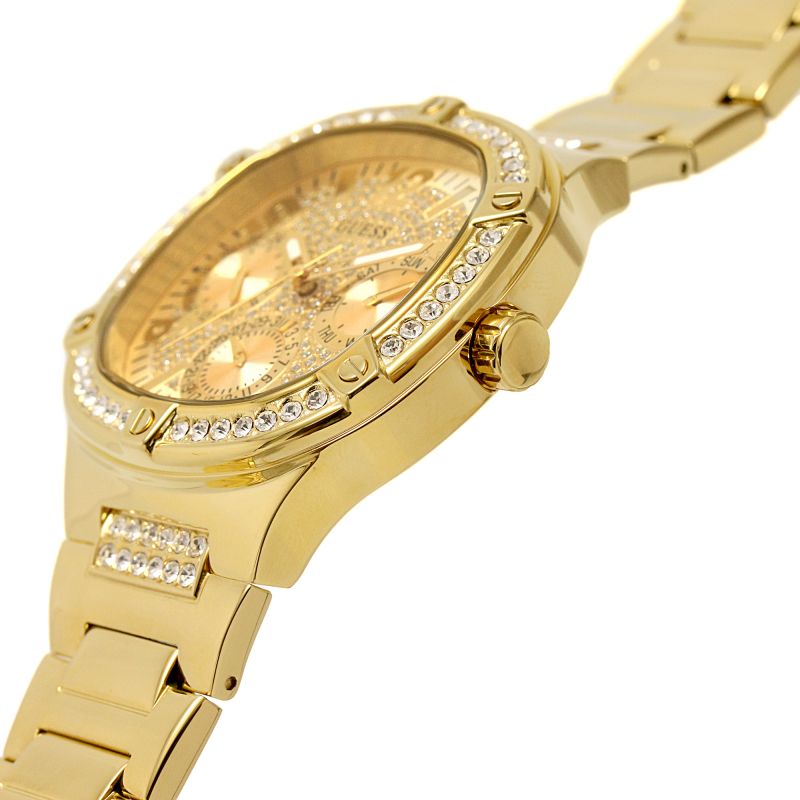  Shop Authentic Guess Duchess Quartz Gold Dial Gold Steel Strap Watch For Women - GW0558L2 - Luxxuri