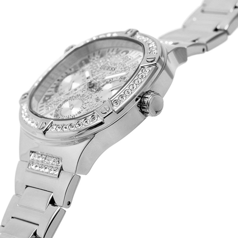  Shop Authentic Guess Duchess Quartz Silver Dial Silver Steel Strap Watch For Women - GW0558L1 - Luxxuri
