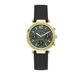  Shop Authentic Guess Solstice Green Dial Black Rubber Strap Watch for Women - GW0113L1 - Luxxuri