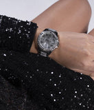  Shop Authentic Guess Frontier Diamonds Silver Dial Silver Steel Strap Watch For Women - W1156L1 - Luxxuri