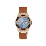  Shop Authentic Guess Limelight Quartz White Dial Brown Leather Strap Watch For Women - W0775L7 - Luxxuri