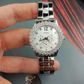  Shop Authentic Guess Dazzler Diamonds Silver Dial Silver Steel Strap Watch for Women - W0335L1 - Luxxuri
