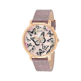  Shop Authentic Guess Mariposa Pink Dial Pink Leather Strap Watch for Women - GW0008L2 - Luxxuri