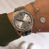  Shop Authentic Guess Cosmo Diamonds Silver Dial Silver Steel Strap Watch For Women - GW0033L1 - Luxxuri