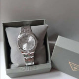  Shop Authentic Guess Cosmo Diamonds Silver Dial Silver Steel Strap Watch For Women - GW0033L1 - Luxxuri