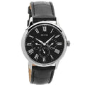  Shop Authentic Guess Wafer Analog Black Dial Black Leather Strap Watch For Men - W70016G1 - Luxxuri