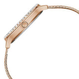  Shop Authentic Guess Soiree Diamonds Rose Gold Dial Rose Gold Mesh Bracelet Watch for Women - GW0402L3 - Luxxuri