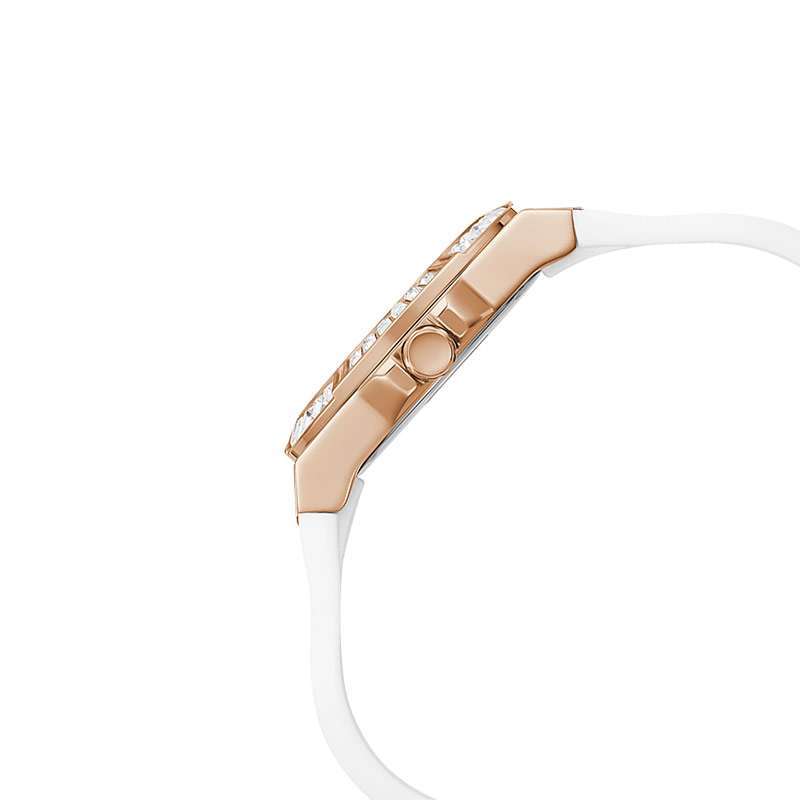  Shop Authentic Guess Venus Diamonds White Dial White Rubber Strap Watch for Women - GW0118L4 - Luxxuri