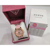  Shop Authentic Guess Sparkling Diamonds Pink Dial Pink Rubber Strap Watch for Women - W0032L9 - Luxxuri