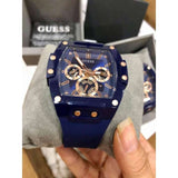  Shop Authentic Guess Phoenix Multifunction Blue Dial Blue Rubber Strap Watch for Men - GW0203G7 - Luxxuri