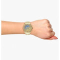Guess Confetti Diamonds Gold Dial Gold Steel Strap Watch for Women - W0774L2
