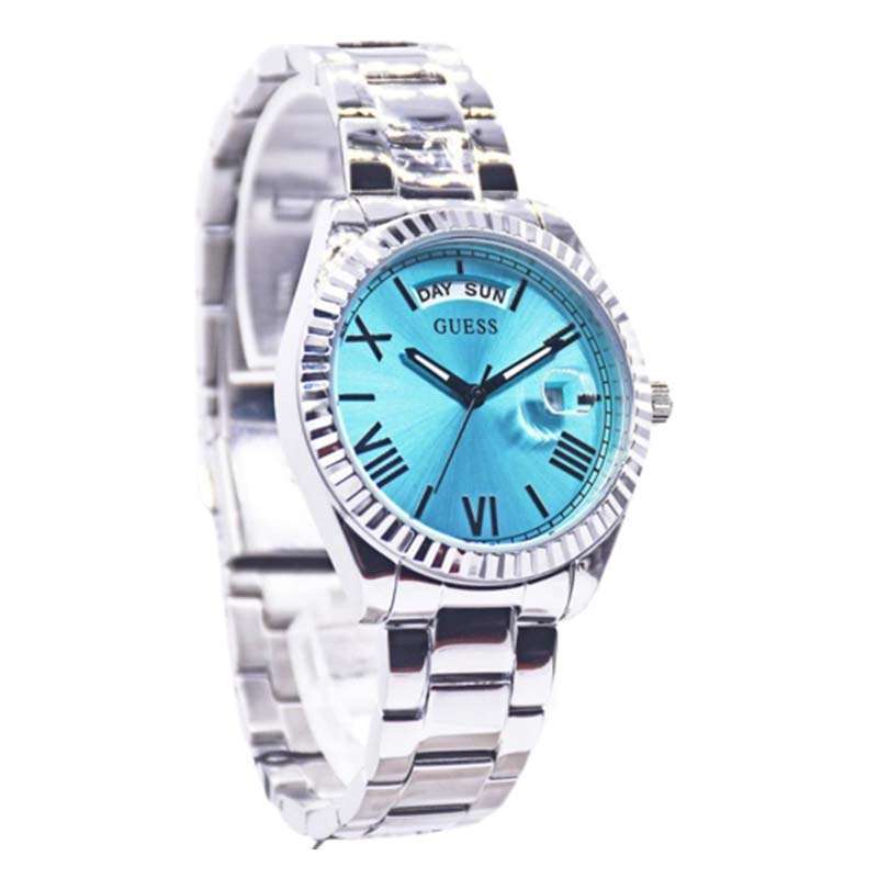  Shop Authentic Guess Luna Quartz Blue Dial Silver Steel Strap Watch For Women - GW0308L4 - Luxxuri
