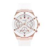  Shop Authentic Guess Athena White Dial White Rubber Strap Watch For Women - GW0030L3 - Luxxuri