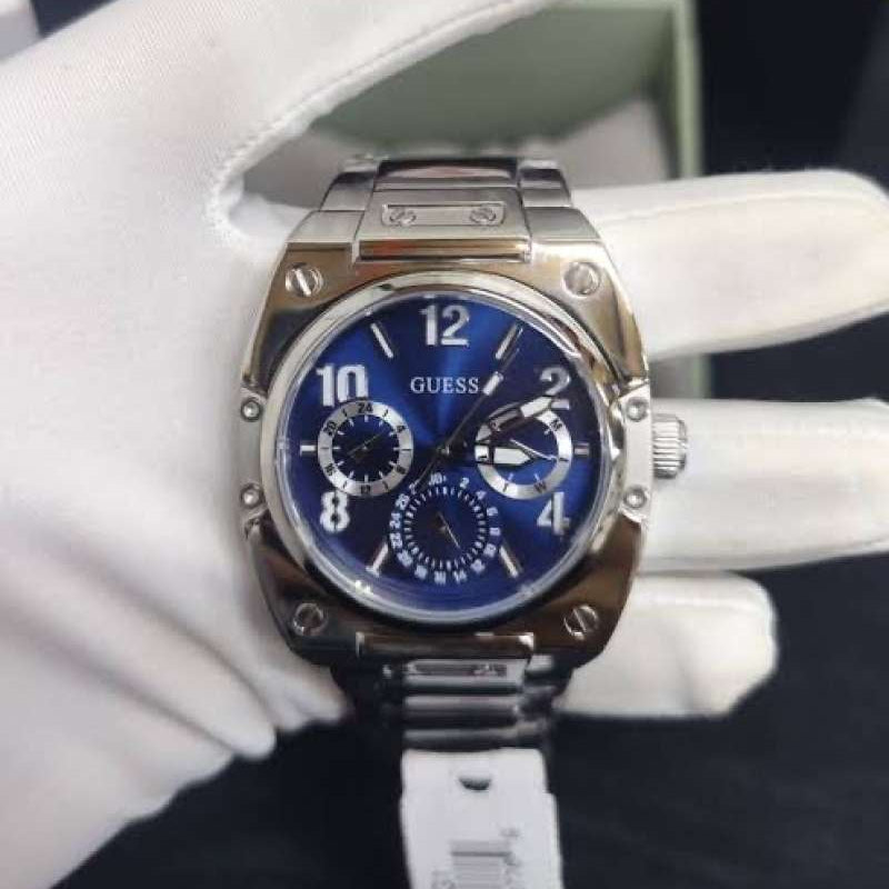  Shop Authentic Guess Prodigy Chronograph Blue Dial Silver Steel Strap Watch For Men - GW0624G1 - Luxxuri