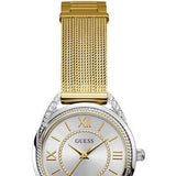  Shop Authentic Guess Whisper Silver Dial Gold Mesh Bracelet Watch for Women - W1084L2 - Luxxuri