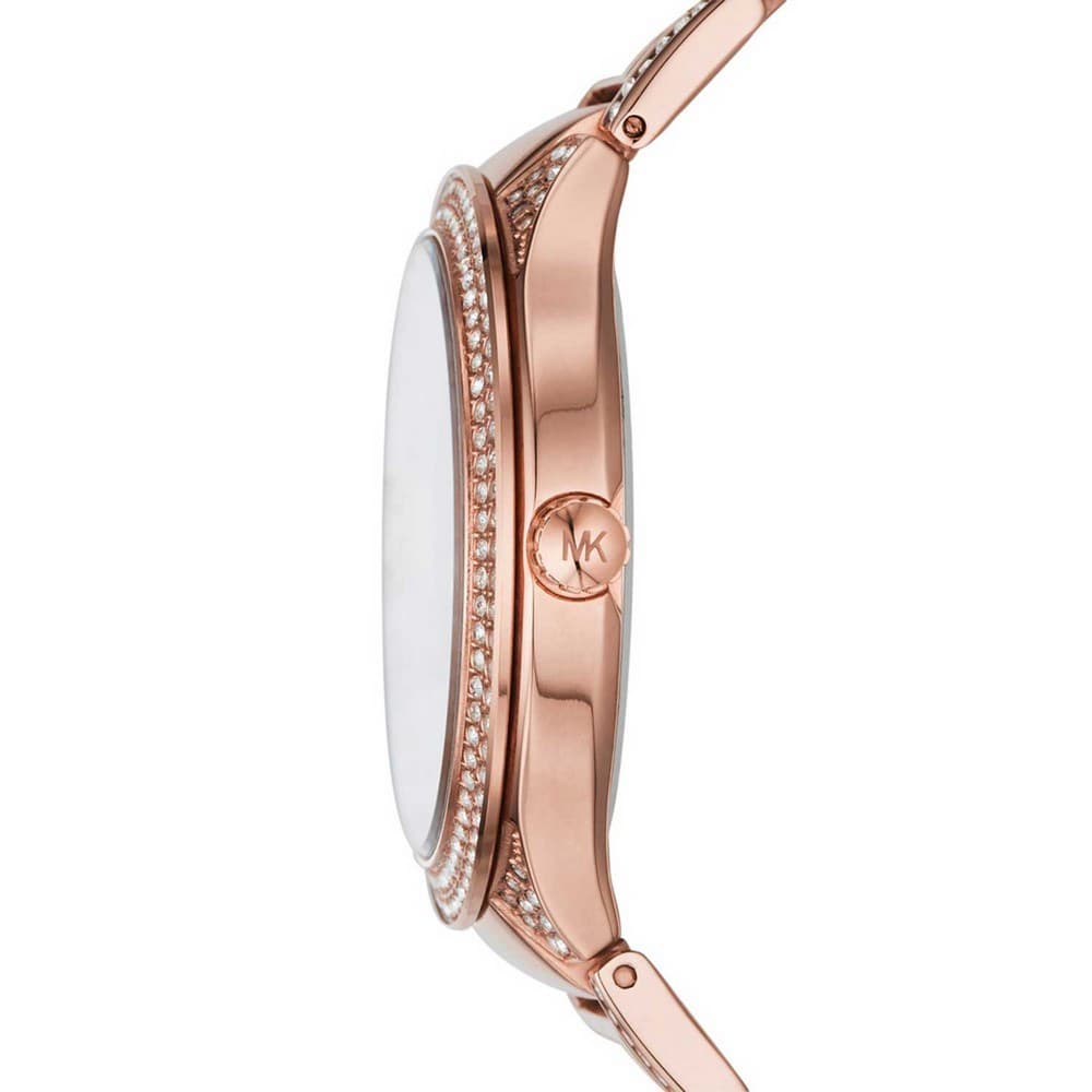  Shop Authentic Michael Kors Kerry Purple Dial Rose Gold Stainless Steel Strap Watch for Women - MK3482 - Luxxuri