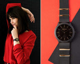  Shop Authentic Calvin Klein Minimal Black Dial Black Steel Strap Watch For Men - K3M524Z1 - Luxxuri