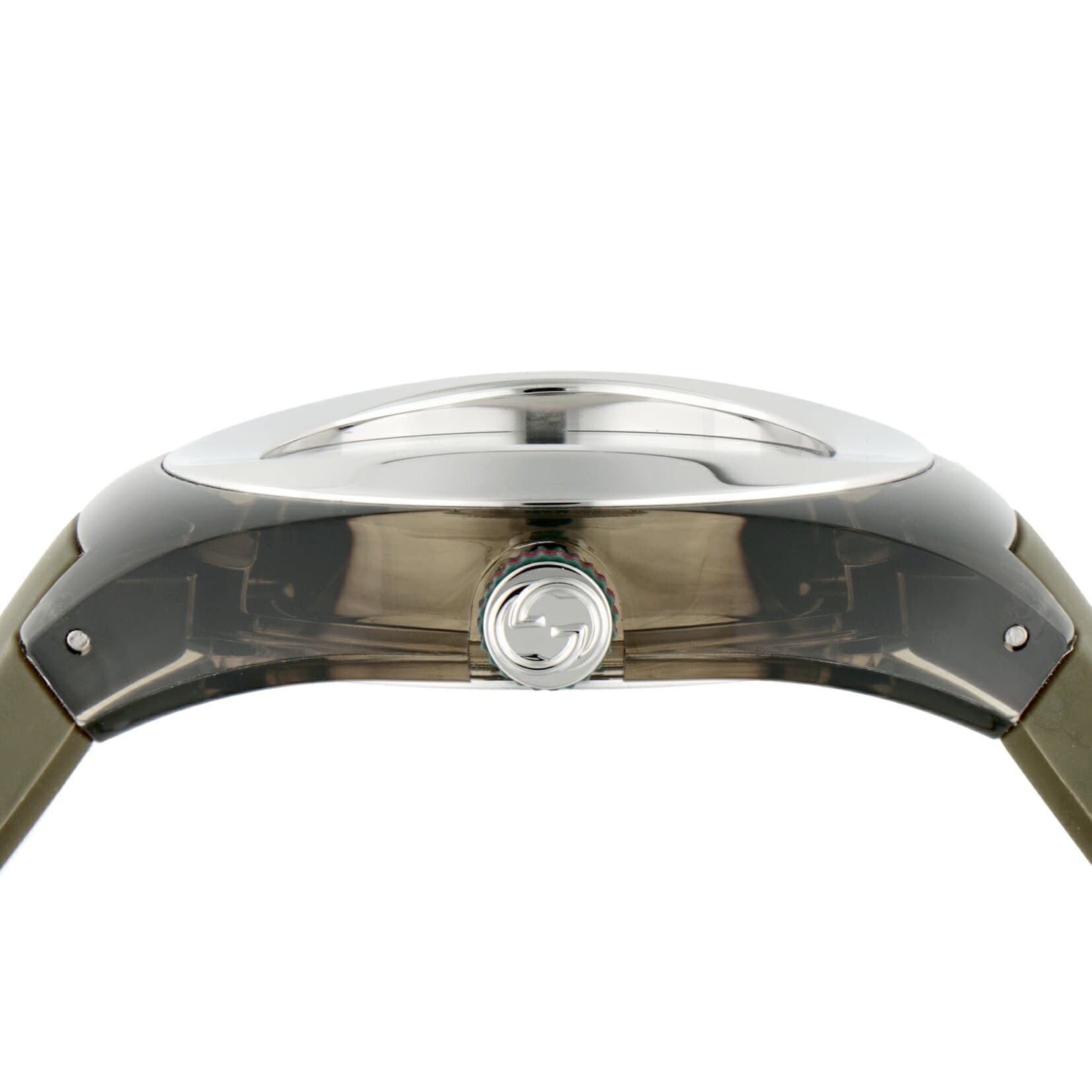  Shop Authentic Gucci Sync XXL Quartz Brown Dial Brown Leather Strap Watch For Men - YA137106 - Luxxuri