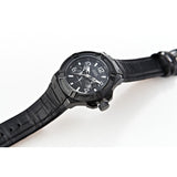  Shop Authentic Guess Rigor Analog Black Dial Black Leather Strap Watch For Men - W0040G1 - Luxxuri