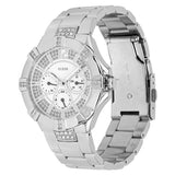 Shop Authentic Guess Vista Diamonds Silver Dial Silver Steel Strap Watch for Women - W12080L1 - Luxxuri