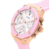  Shop Authentic Guess Athena White Dial Pink Rubber Strap Watch For Women - GW0030L4 - Luxxuri