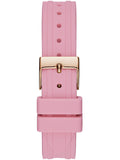  Shop Authentic Guess Cosmo Diamonds Silver Dial Pink Silicone Strap Watch for Women - GW0034L3 - Luxxuri