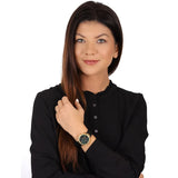  Shop Authentic Guess Solstice Green Dial Black Rubber Strap Watch for Women - GW0113L1 - Luxxuri
