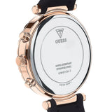  Shop Authentic Guess Solstice Diamonds Black Mother of Pearl Dial Black Rubber Strap Watch for Women - GW0113L2 - Luxxuri