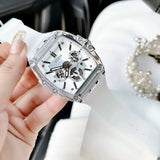  Shop Authentic Guess Phoenix Multi Function Silver Dial White Rubber Strap Watch for Men - GW0203G1 - Luxxuri