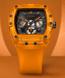  Shop Authentic Guess Phoenix Multifunction Black Dial Orange Rubber Strap Watch For Men - GW0203G10 - Luxxuri