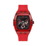  Shop Authentic Guess Phoenix Multifunction Black Dial Red Rubber Strap Watch for Men - GW0203G5 - Luxxuri