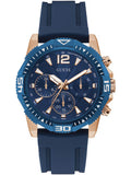  Shop Authentic Guess Commander Blue Dial Blue Rubber Strap Watch for Men - GW0211G4 - Luxxuri