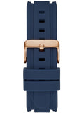  Shop Authentic Guess Commander Blue Dial Blue Rubber Strap Watch for Men - GW0211G4 - Luxxuri